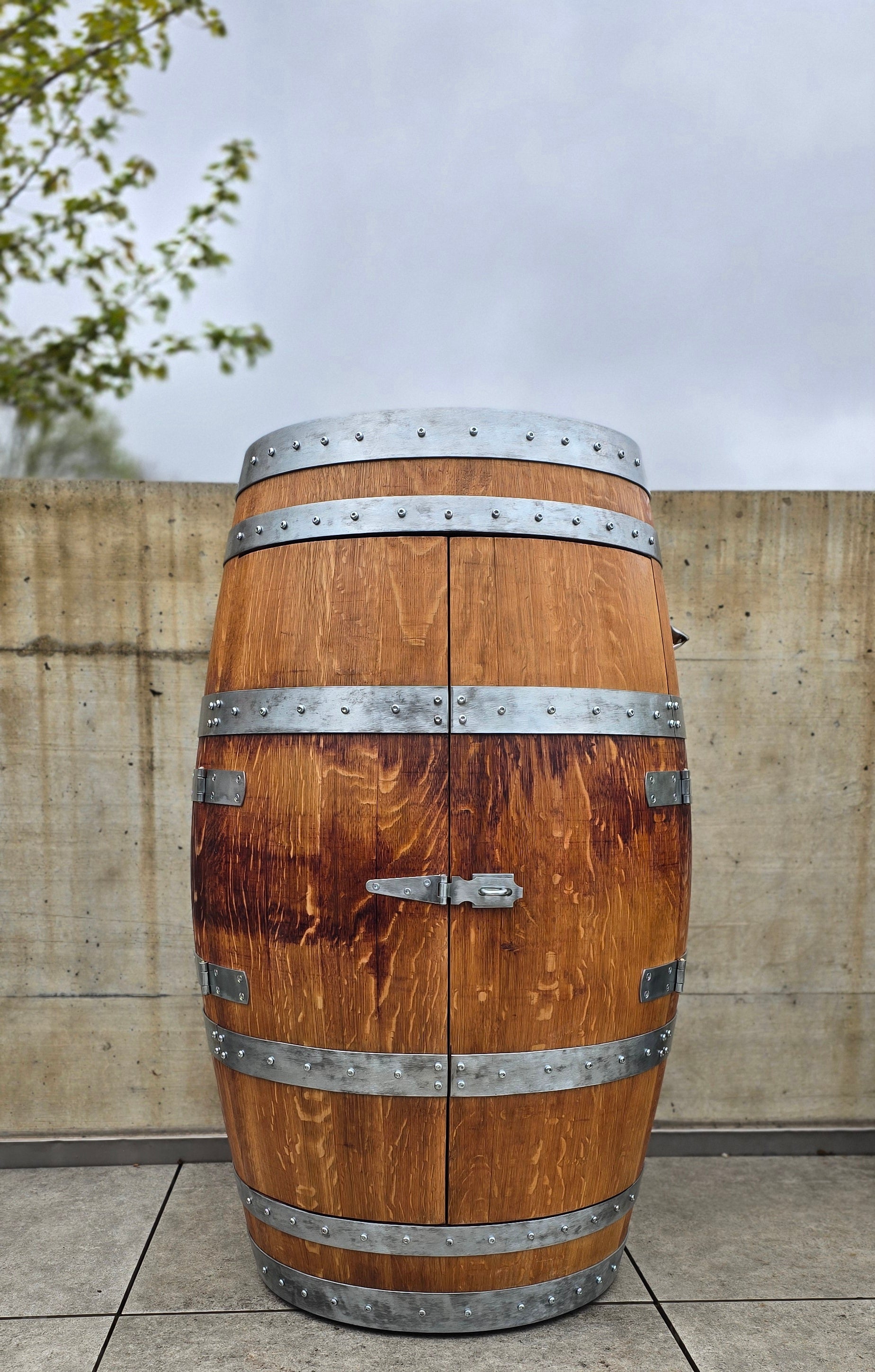 Botte Barrique 125L Porta Vino – Tavolino da Aperitivo Design