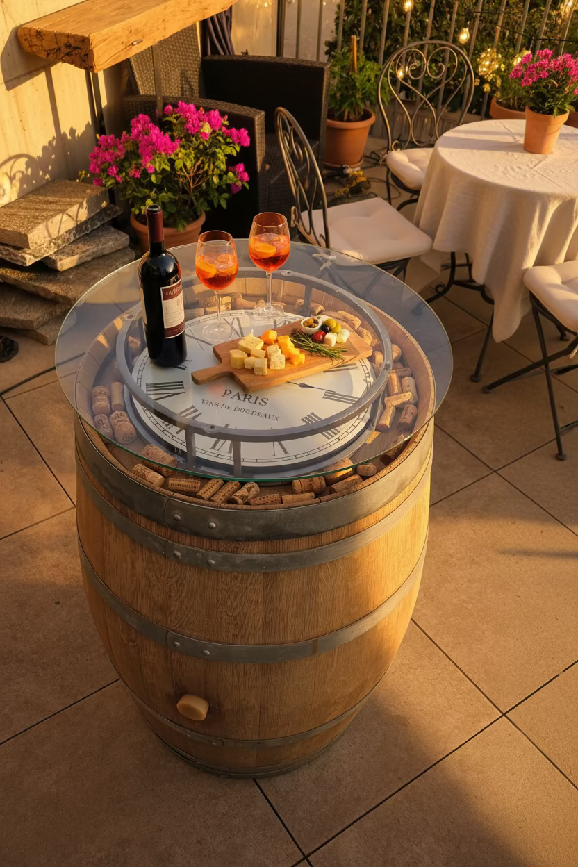 Botte / barrique "Time to wine"